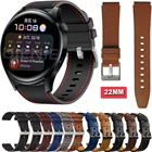 Кожаный ремешок для часов Huawei Watch 3 Gt 2 46 мм gt2 Pro, сменный Браслет для наручных часов 22 мм