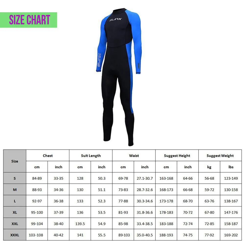 

Full Wetsuits Diving Suits Quick Dry Back Zip Swimming Suit One Piece Long Sleeve For Water Sports For Men Women UV Protection