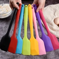 1pcs hot sale universal handle scraper silicone heat tool utensil kitchen spatula spoon ice cream integrate cake tool