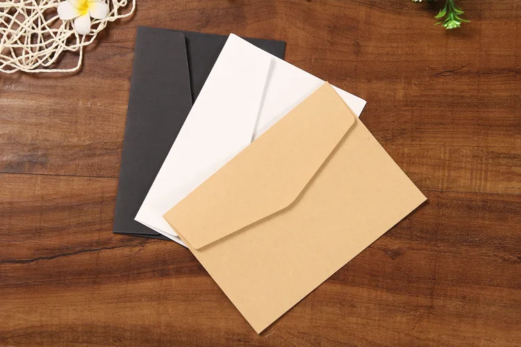 10 шт./компл. классические коричневые белая черная крафт бумага пустые мини Бумага