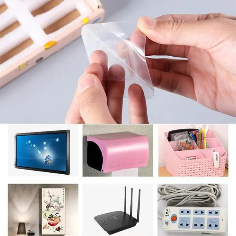 Double-sided Adhesive Wall Hooks Multi-Purpose for Kitchen Bathroom Living Room Mounted Storage | Дом и сад