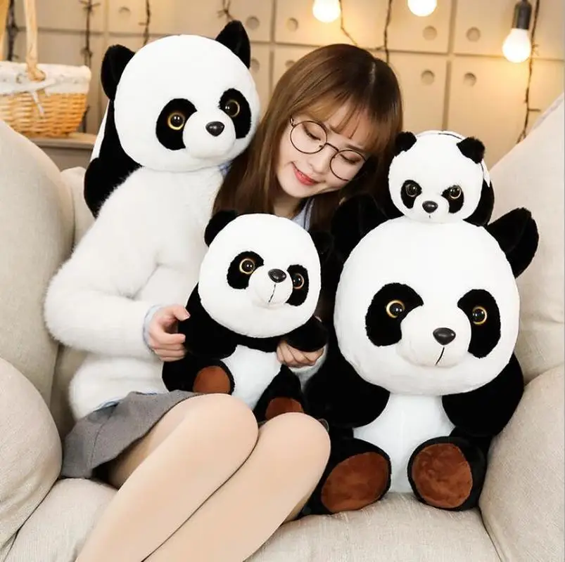 

25/30/40/50cm Children Kawaii Cute Panda Plush Toy Doll Chinese Panda Sleep Peacefully Birthday Gift