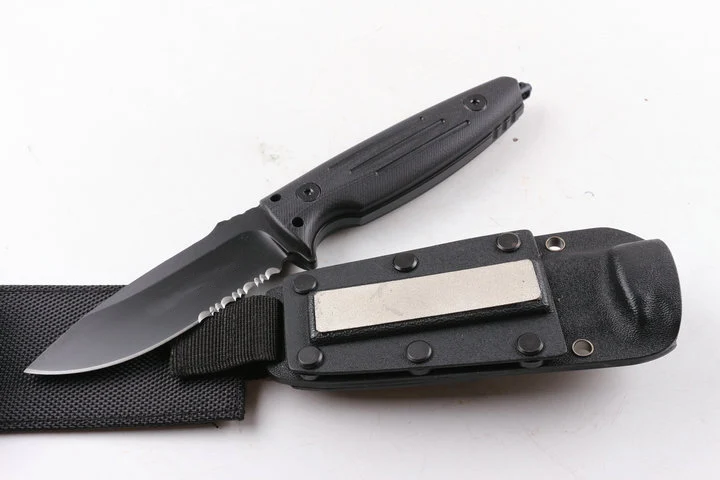 Бесплатная доставка Охотничий нож The sharp Outdoor defense из стали D2 с высокой твердостью 60HRC и рукояткой из G10, прямое лезвие.