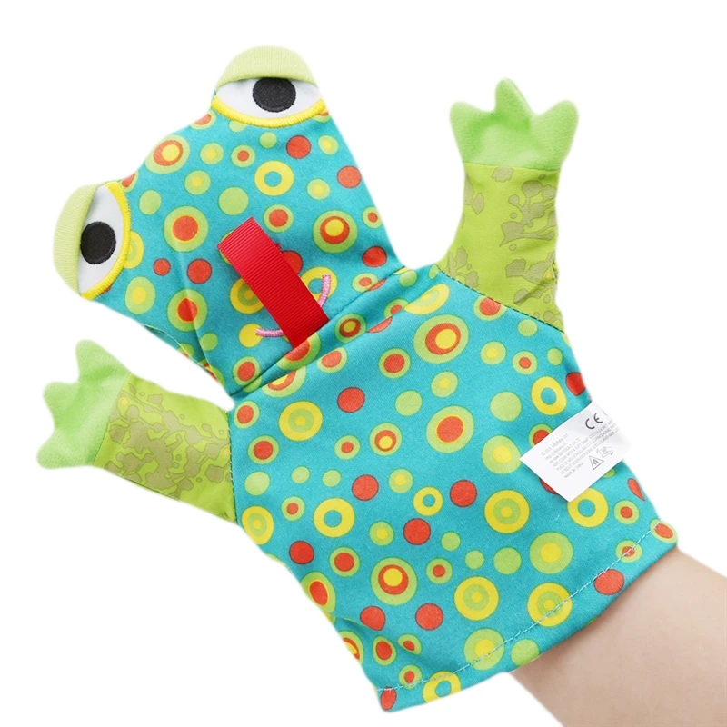 

1pcs baby clean bath Hand puppet / bath rub / saliva towel glove towel cartoon animal lion frog elephant bath glove sponge