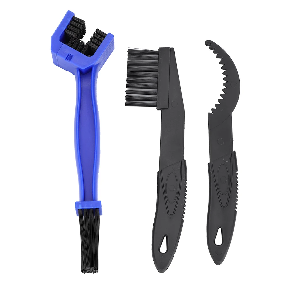 

3pcs Bike Chain Crank Sprocket Cleaning Tool Bicycle Washing Brushes Tackle Kit Accessory
