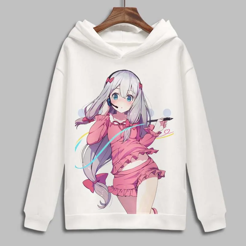 Худи Izumi Sagiri для косплея аниме Ямада эльф толстовки с мультяшным принтом