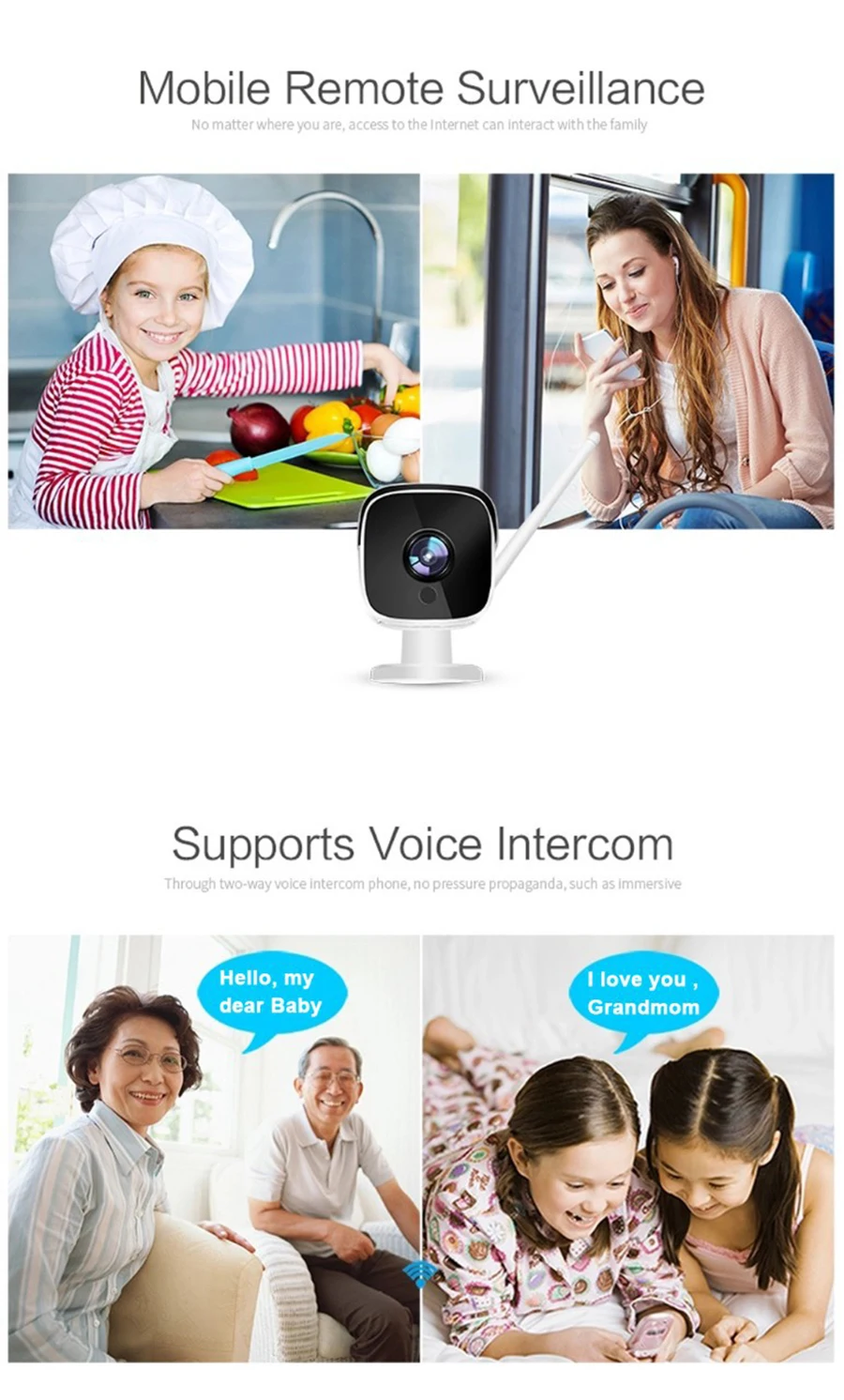 Беспроводная уличная IP камера Tuya Smart Life Cloud с Wi Fi 2 МП умное Автоматическое