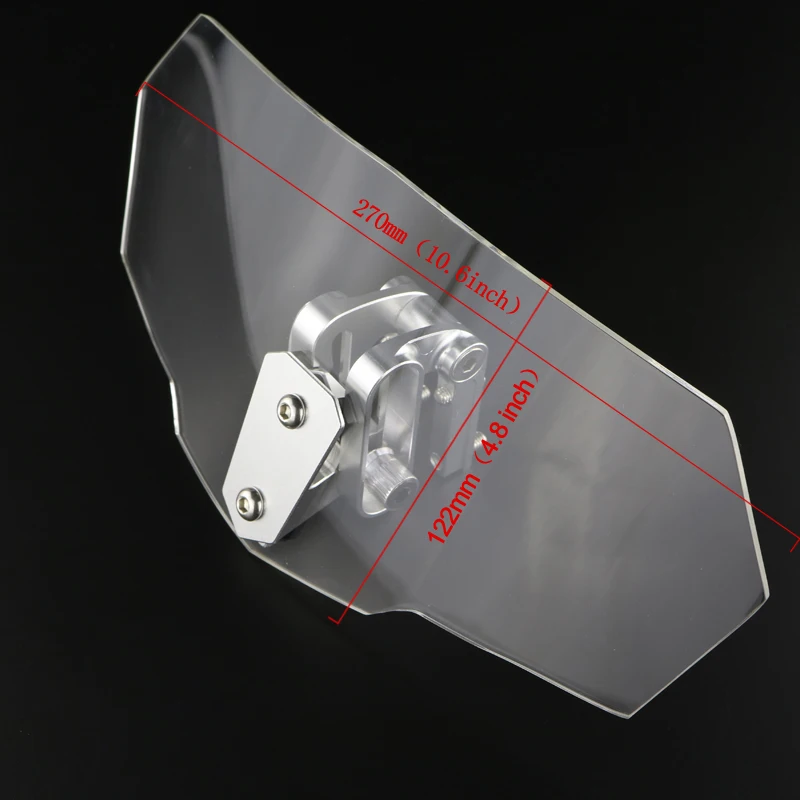 For Honda NC750S 2006-2018 Motorcycle Adjustable Clip On Windshield Extension Spoiler Windscreen Deflector |