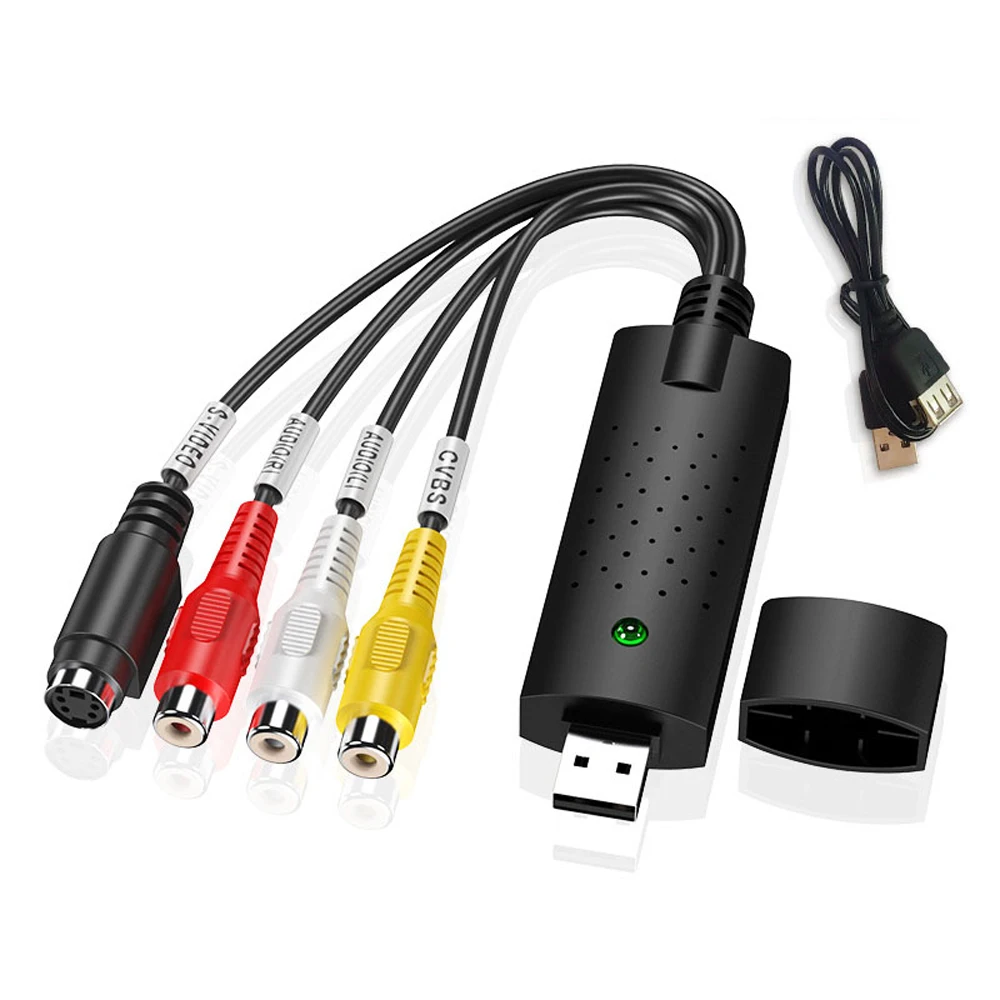 Преобразователь VHS в цифровой USB 2 0 видеопреобразователь карта захвата аудио Box VCR