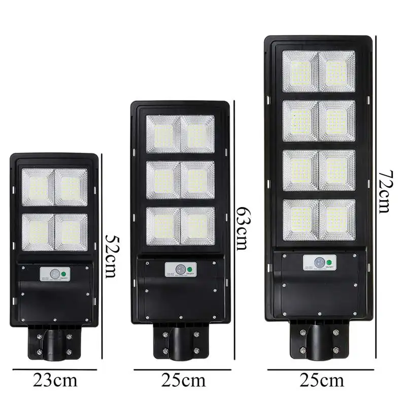 

Solar Street Light 300W 600W 900W IP65 Outdoor Plaza Lighting With Remote Control Motion Sensor Wall Light Home Garden Road