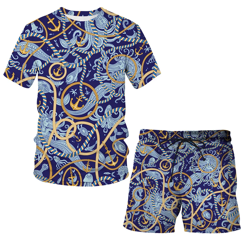 Новинка 2021 роскошный костюм с 3D принтом железной цепочки - Цена: 1140.3