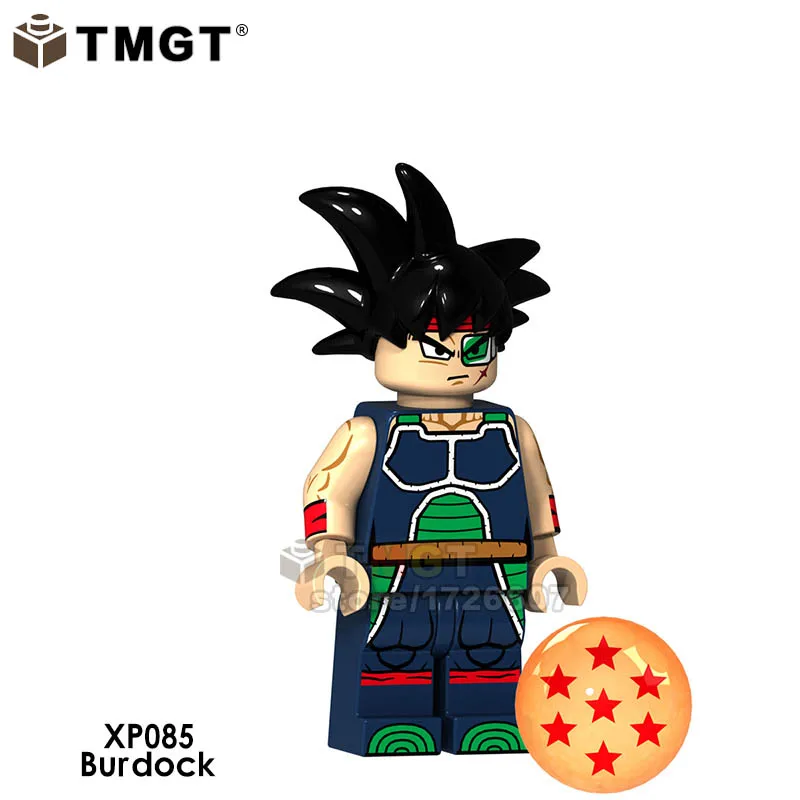 Одна распродажа Dragon Ball Z Сон Гоку гогета плавки ланч-маи Android 17 строительные блоки игрушки для детей - Цвет: XP085-Burdock