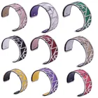 Реверсивный сменный Браслет серебряного цвета, Браслет-манжета из Египта, серебряная бижутерия