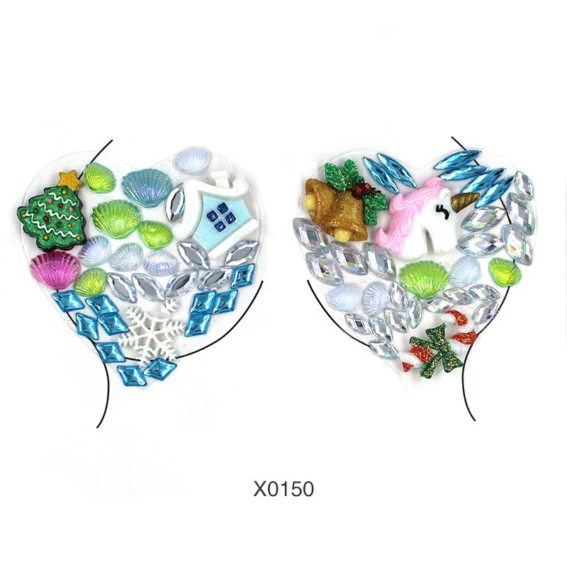 DIY акриловая наклейка на грудь для бровей защита окружающей среды Кристальный