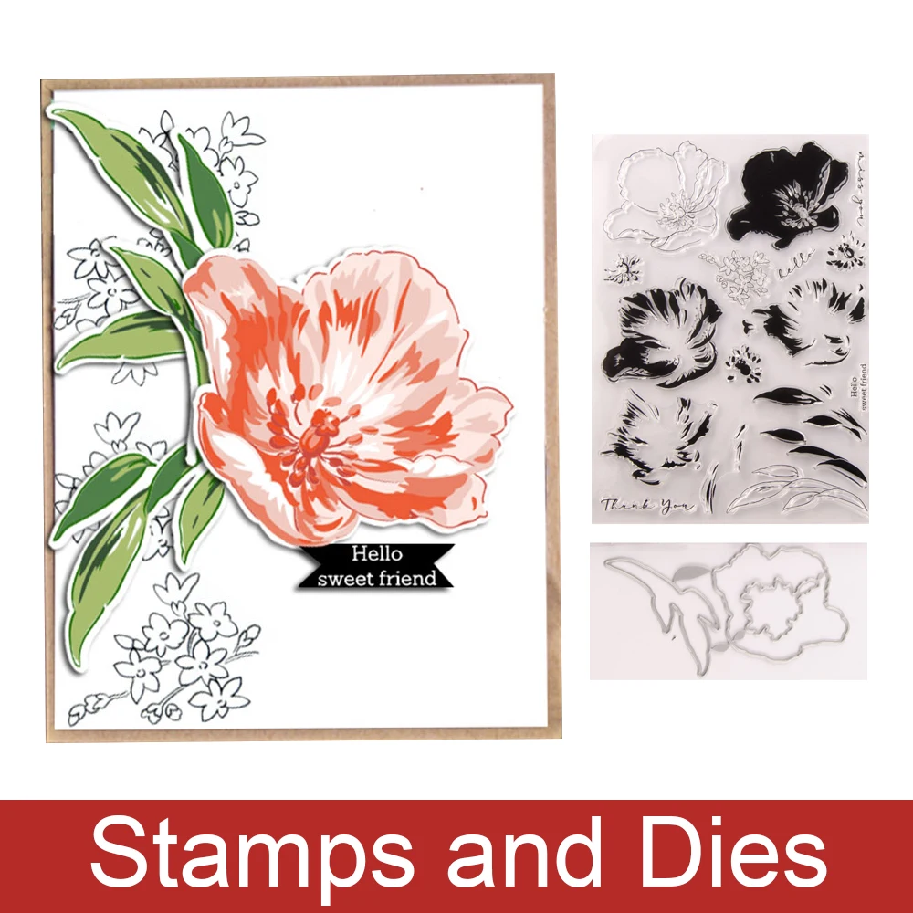 Цветок узор Металл Трафаретный вырубной штамп и печать Шаблоны набор сделай сам