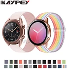 Ремешок нейлоновый Плетеный для Samsung Galaxy Watch 3 41 мм Active 2, спортивный браслет для смарт-часов Galaxy 42 мм, 20 мм