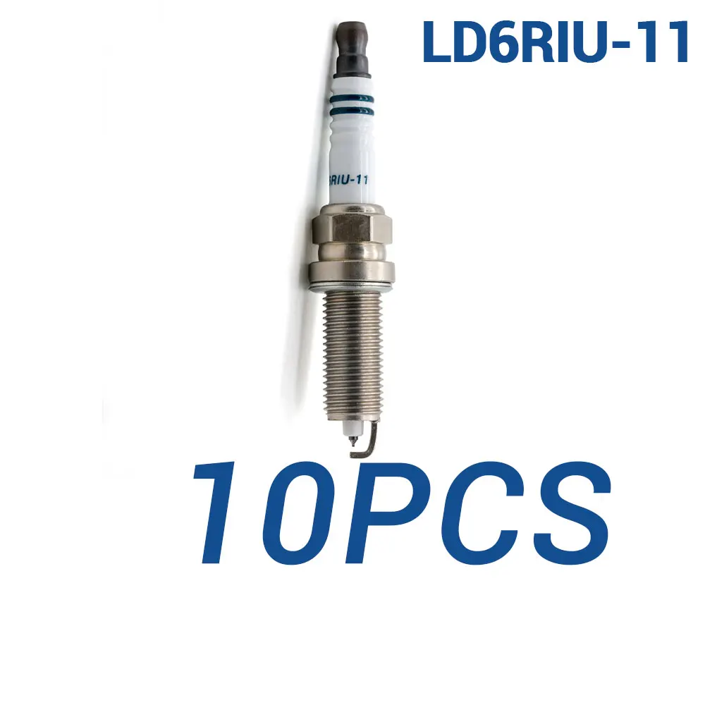 

10 шт./лот, высокопроизводительные китайские оригинальные иридиевые свечи, факел LD6RIU-11, U-канавка, свечи зажигания, компоненты двигателей