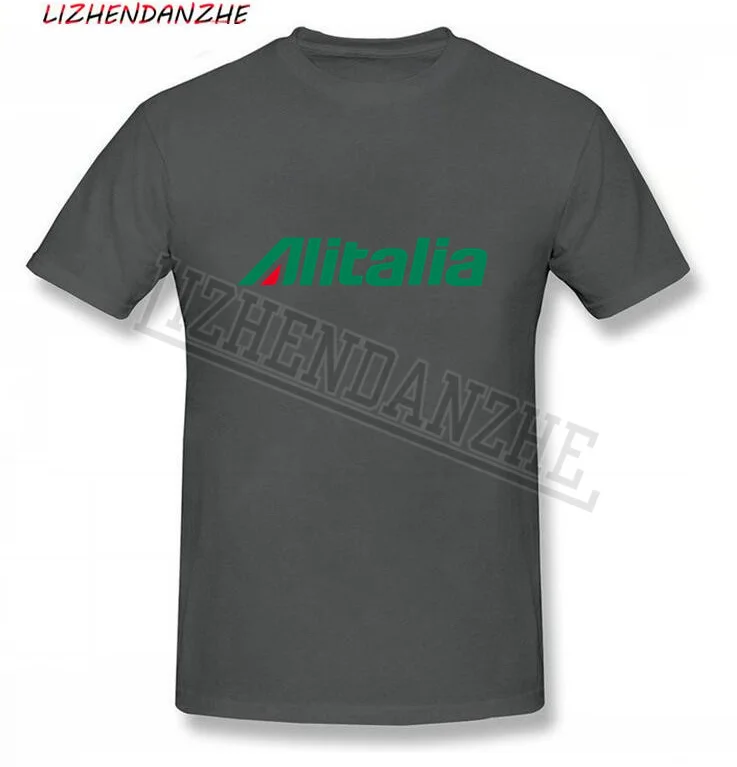 Мужская летная футболка Alitalia модная и забавная одежда Высококачественная