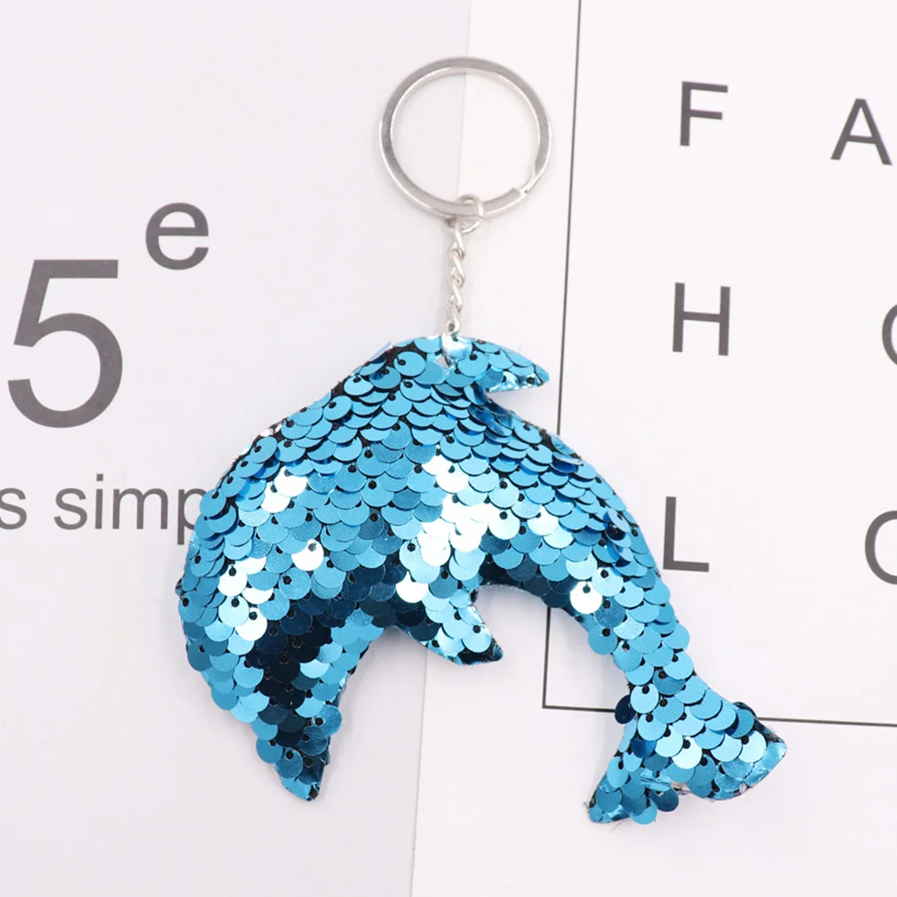Cute Turtle New Reflective Double-sided Sequin Keychain Christmas Tree Pendant Ladies Bag Car Accessories Key Ring Gifts Female | Украшения