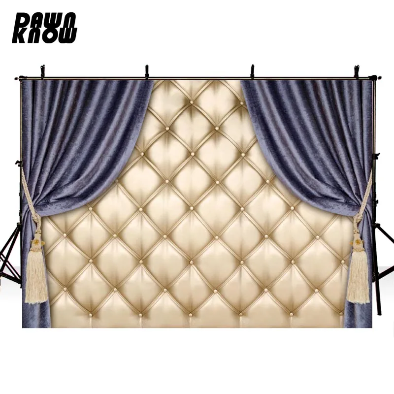 DAWNKOW Виниловый фон для фотосъемки с изображением Шторы фоны студийной съемки