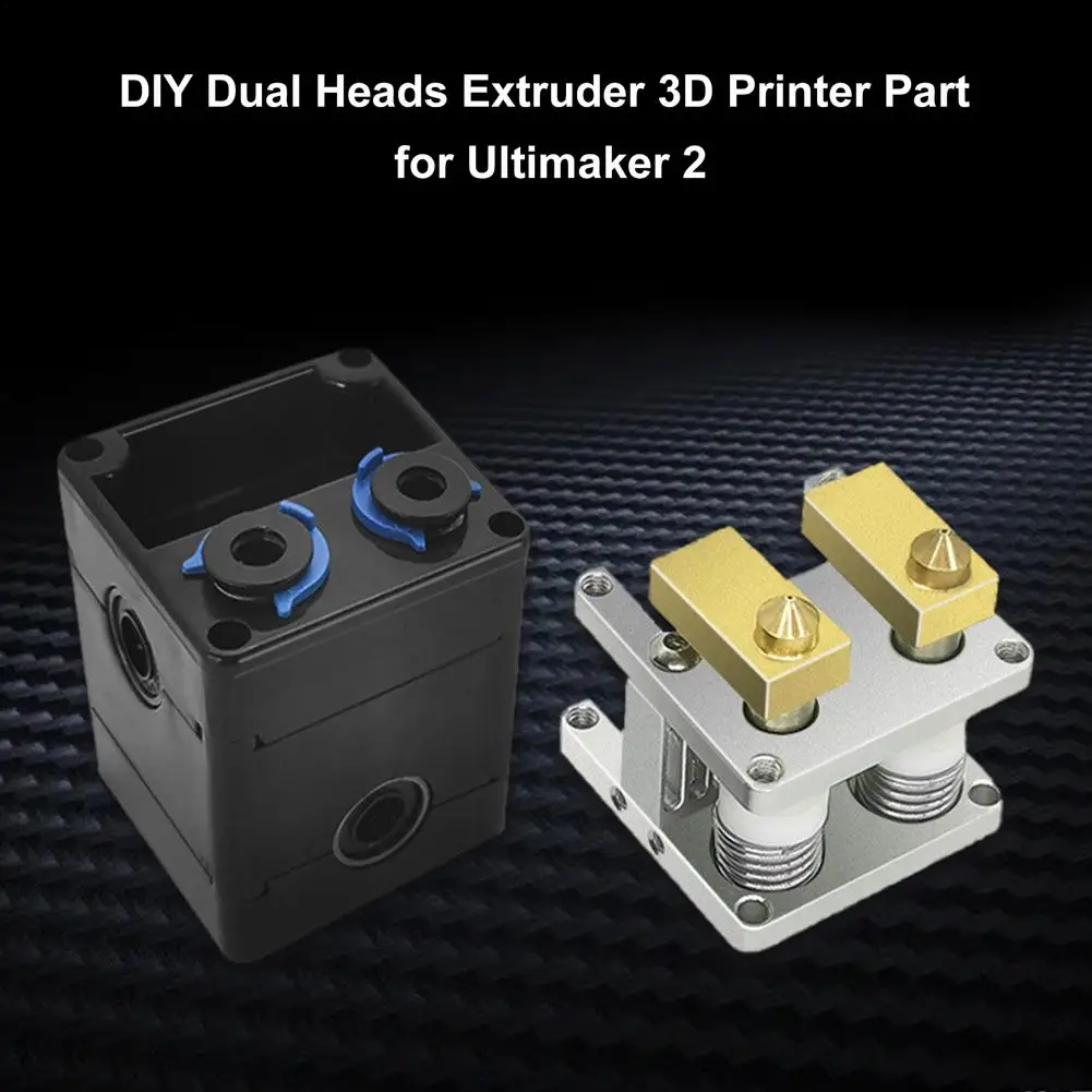 DIY 3D Printer Heaterblock Ultimaker 2 1.75mm Dual Heads Extruder Block Kit Nozzles For 0.2/0.3/0.5/0.6/0.8mm | Компьютеры и офис
