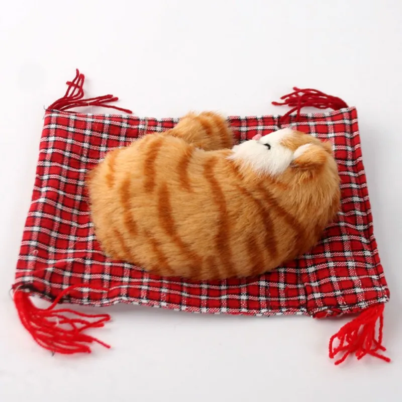

1pcs Cute Cartoon Cats Car Ornaments Simulation Cats Decoration Automobiles Plush Kittens Drop Ship