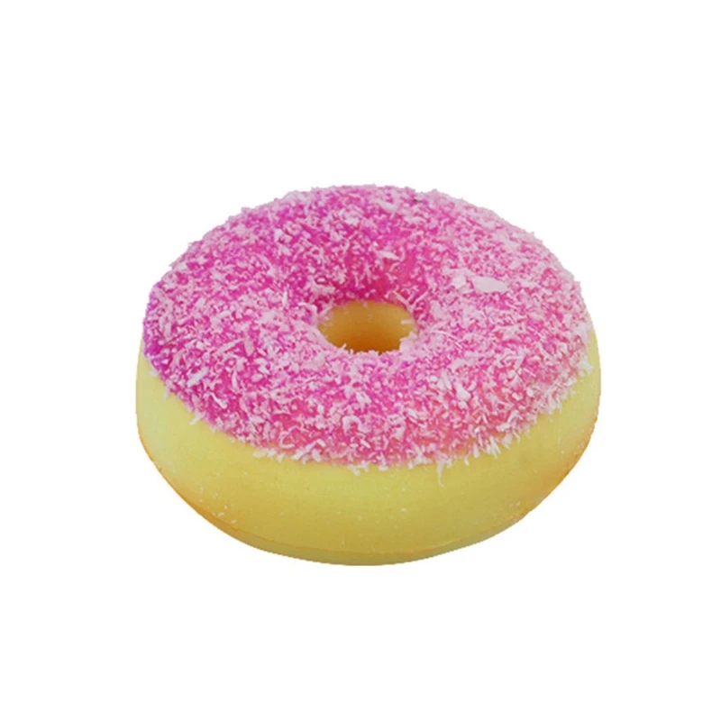 

B36E Slow Bounce Sensory Toy Realistic Doughnuts Practical Joke Toy Anti-stress Ball