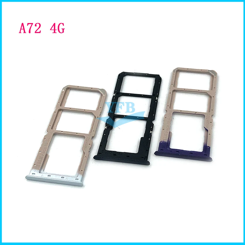 Две Sim карты держатель для карт слот Micro SD памяти лоток OPPO A15 A15S A72 4G запасные части