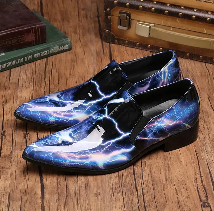 Модная мужская обувь Мужские модельные туфли из натуральной кожи Роскошные
