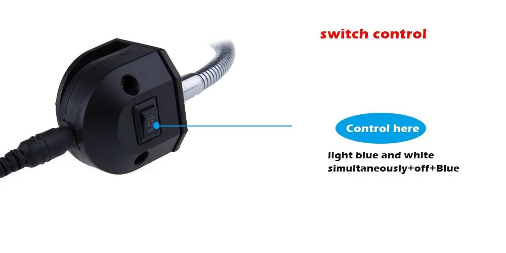 

Super bright 24 LEDs Aquarium Lamp Fish Tank Stainless Steel Tube Flexible Clamp Clip LED light Flood downlight