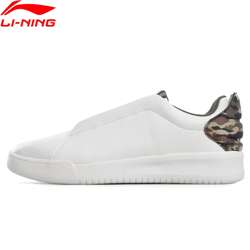 Мужская Спортивная обувь Li Ning белые дышащие кроссовки с подкладкой для фитнеса