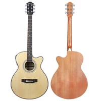 40 inch acoustic guitar with eq 6 strings folk guitar beginners musical instrument gift spruce panel guitar with capo picks bag