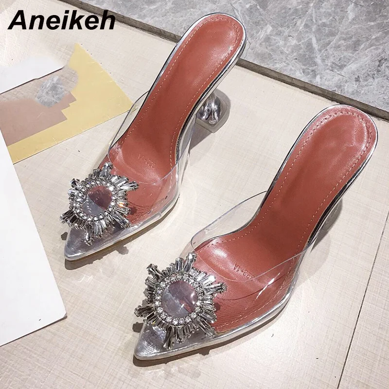Женские босоножки в Звездном стиле Aneikeh элегантные туфли со стразами и острым