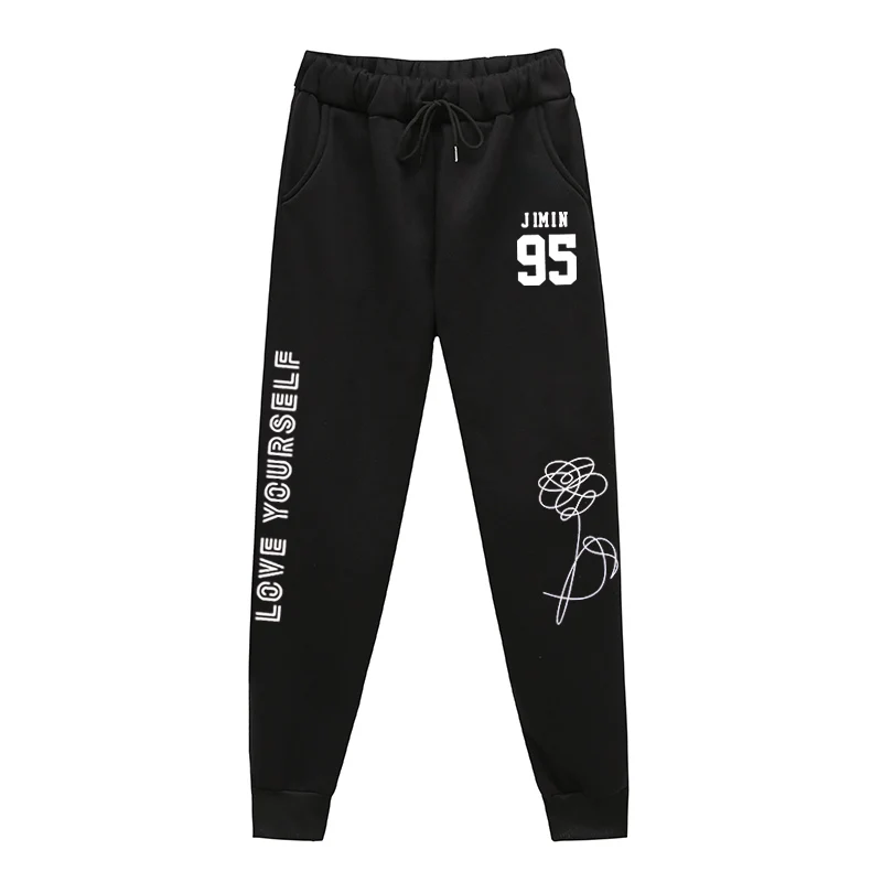 kpop love yourself Letter Printed Women Men Jogging Rap Monster（JIN）（SUGA）（J-HOPE）（JIMIN）（V）（JUNG KOOK） | Мужская