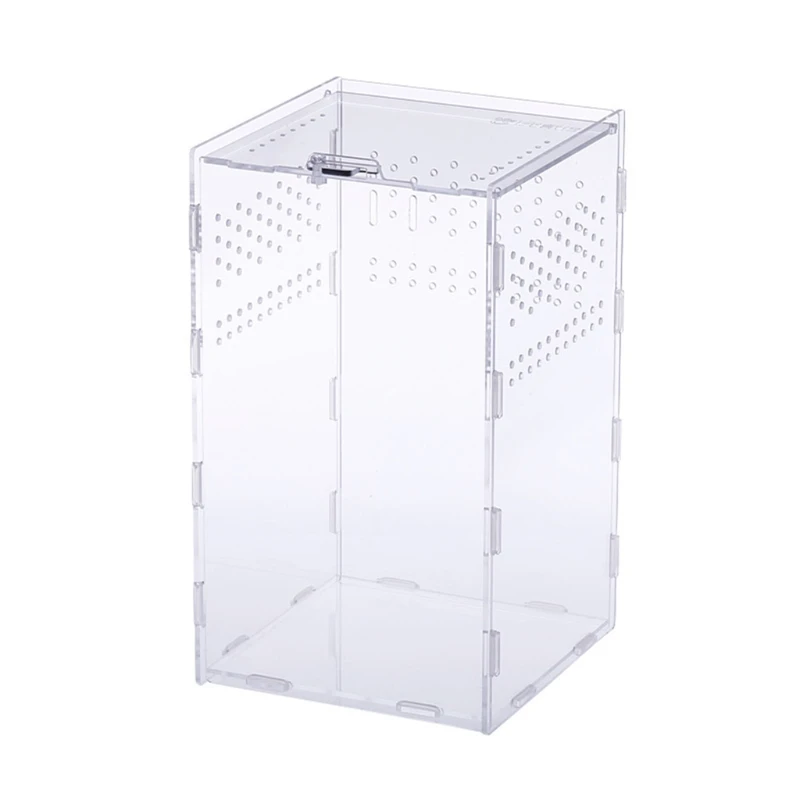 

Reptile Feeding Box Transparent Acrylic Insect Breeding Box Good Ventilation N0PA
