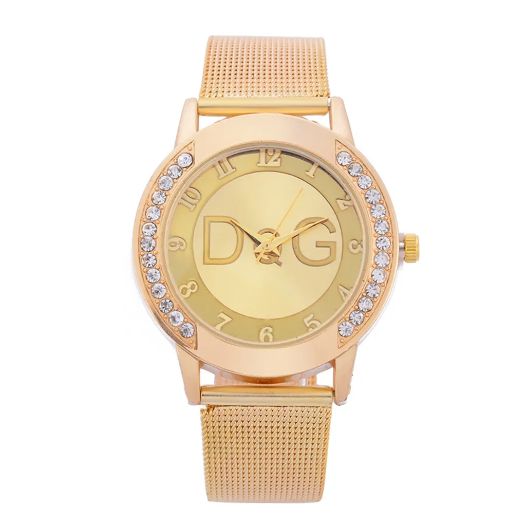Golden watch Роскошные Брендовые Часы золотые наручные часы reloj mujer Женские Мужские кварцевые часы Montre homme erkek saat accesorios mujer - Цвет: Golden watch