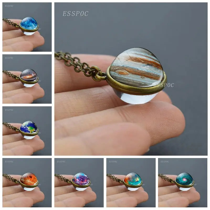 Ожерелье Юпитер солнечная система планета стеклянный шар ожерелье земля Луна