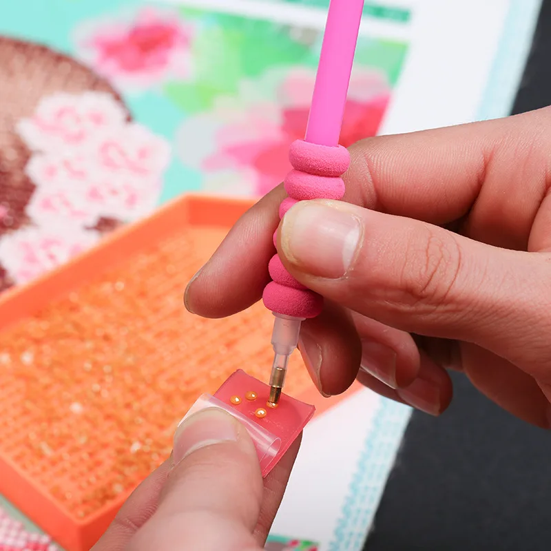 6 шт. 5D Бриллиантовая живопись искусственная ручка чехол защитные пальцы губка