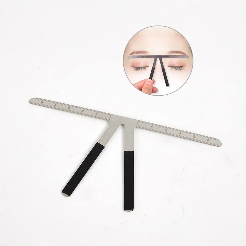 

Микроблейдинг искусственная линейка формирователь шаблон определение перманентного макияжа бровей инструмент для измерения бровей