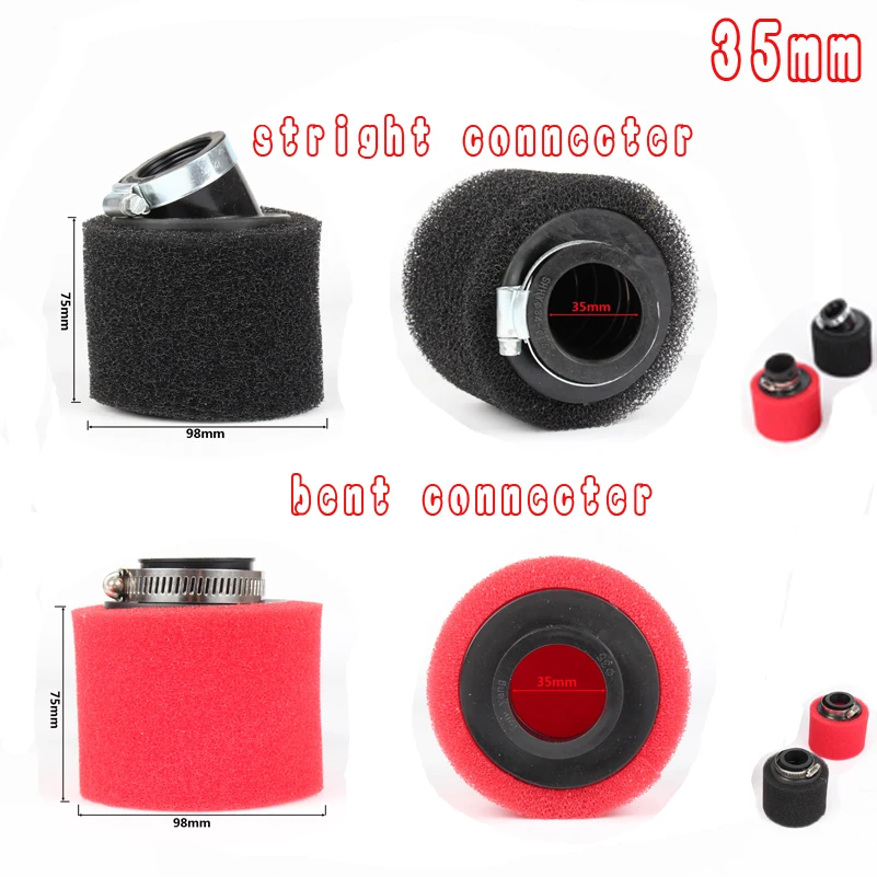 Губка для очистки мотоциклетного воздушного фильтра с прямой изогнутой