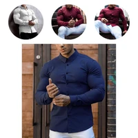 great business shirt business turn down collar formal spring muscle man shirt male shirt men shirt