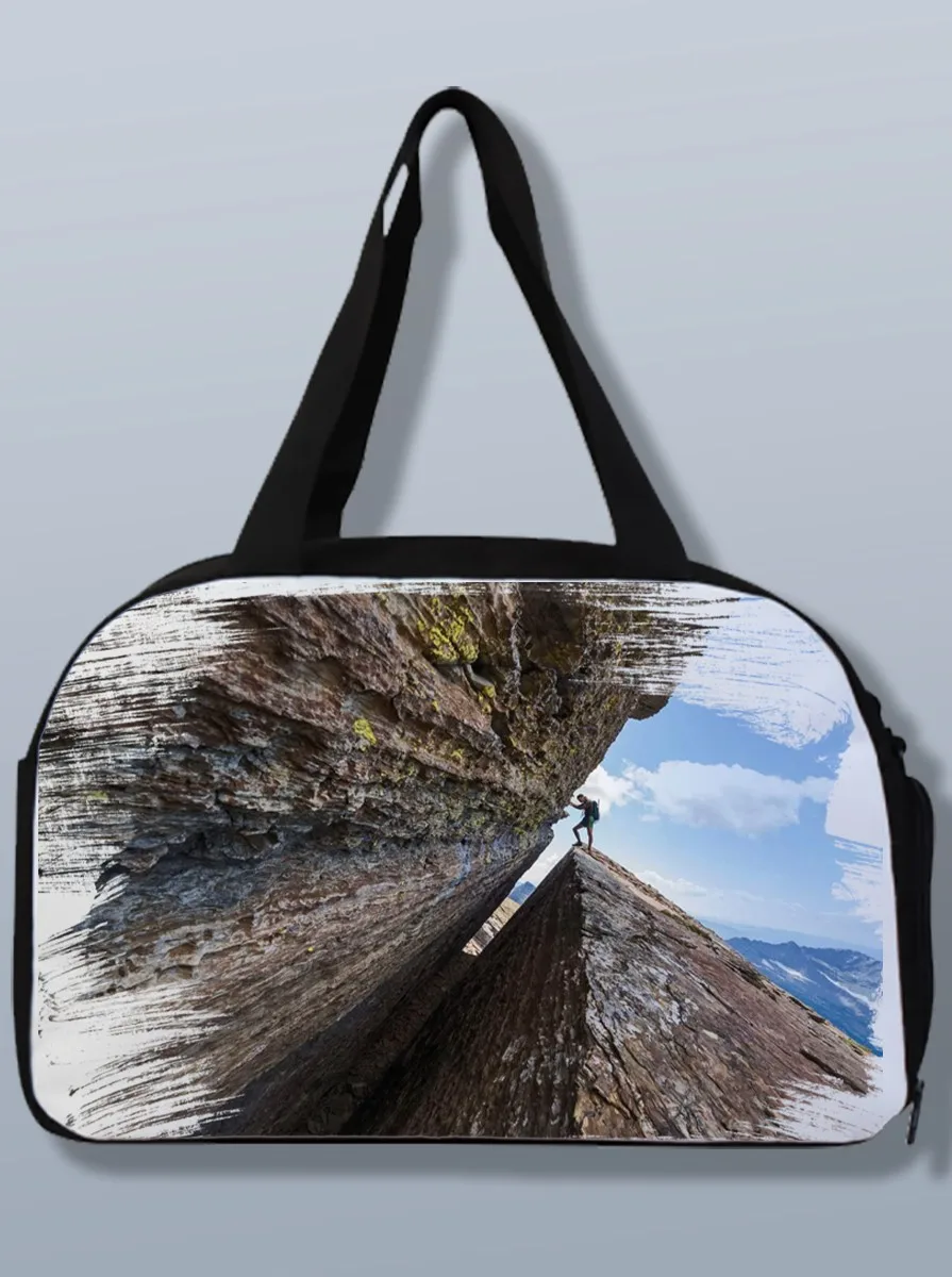 Спортивная сумка для спорта фитнеса похода с принтом Спорт Скалолазание горы - 394
