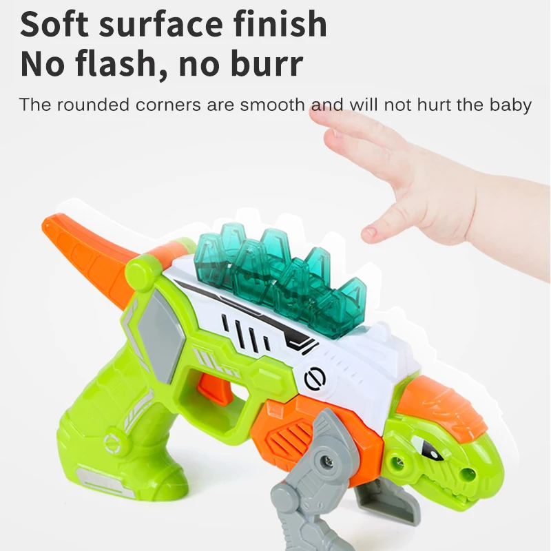 

Children's Dinosaur Toy Gun Luminous With Music Sound Deformation Gun 2 In 1 Toy Simulation Pistol