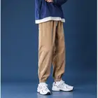 2021 мужские повседневные Прямые брюки с завязками, женские вельветовые однотонные брюки оверсайз, мужские теплые брюки в Корейском стиле, уличная одежда, 6 цветов