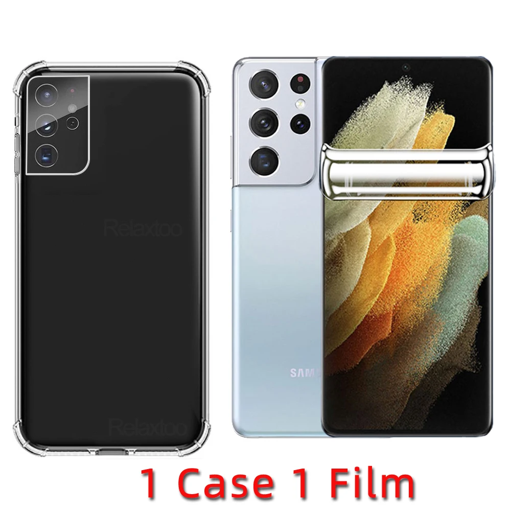 

S21 Ultra S 21 Ultra S21Plus Case Clear Transparent Soft Silicone Shockproof Cover For Samsung Galaxy S21 Ultra S 21 Ultra Plus