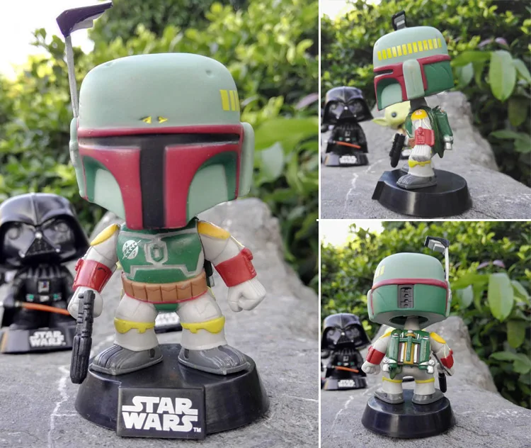 08 No Box Funko персонажи поп Звездных войн с качающейся головой Боб Фетт Дарт Вейдер йода 10 см Виниловая фигурка игрушки - Цвет: 08 No Box