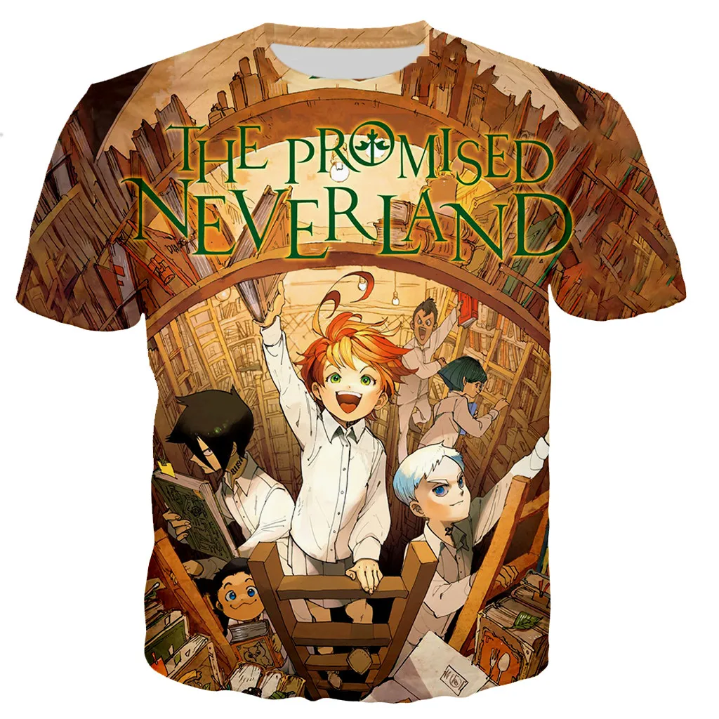 

Anime The Promised Neverland Printed 3D T Shirt Men/women 3D Printed T-shirts Casual Harajuku Style T-shirt Streetwear Tops