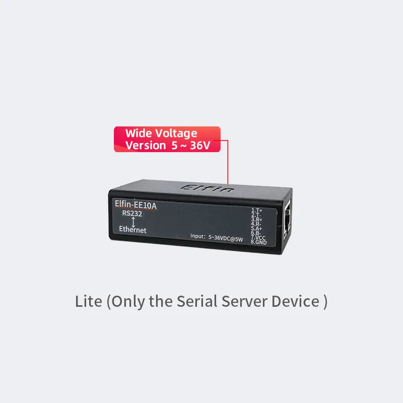 Последовательный сервер RS232 один последовательный для Ethernet ModbusTCP/HTTP EE10A |