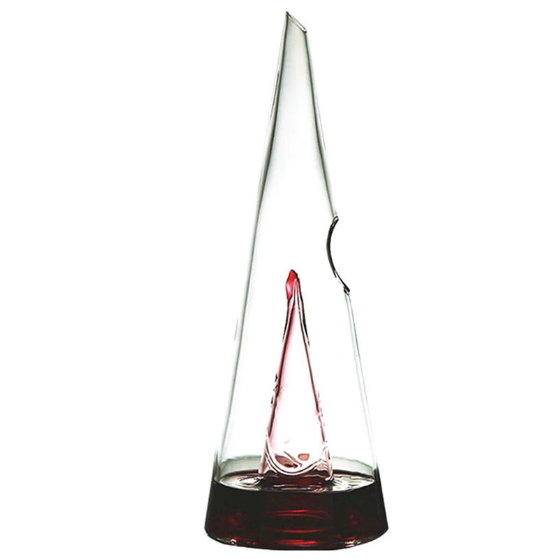

Wine Decanter,Pyramid Decanter Creative Personality Red Wine Waterfall,Fast Filter Wine Separator,350ML