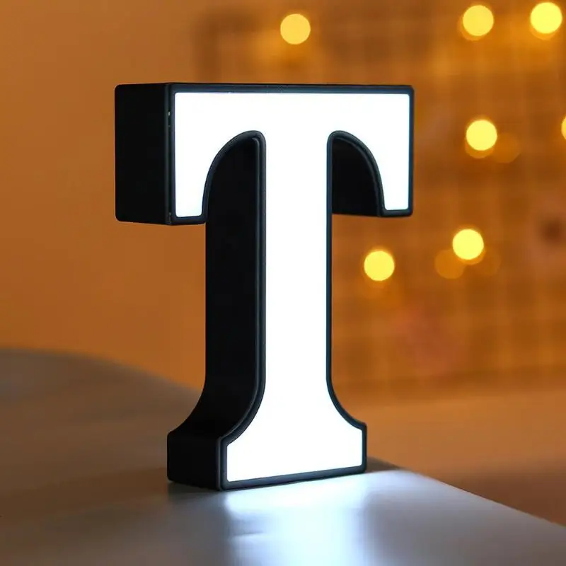 Светодиодный ночник с 26 буквами светильник алфавитом и шатром комнатное